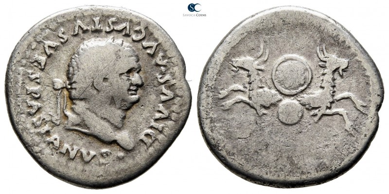 Divus Vespasianus Died 79. Struck under Titus in Rome, AD 80-81. Rome
Denarius ...