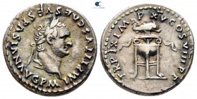 Titus AD 79-81. Struck AD 80. Rome. Denarius AR