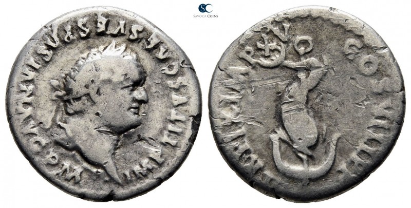 Titus AD 79-81. Rome
Denarius AR

17mm., 3,09g.

IMP TITVS CAES VESPASIAN A...