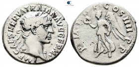 Trajan AD 98-117. Struck AD 109. Rome. Denarius AR