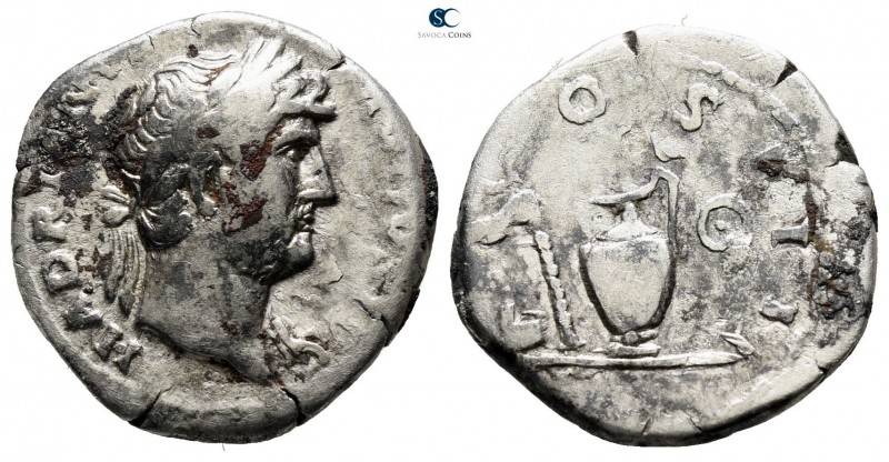 Hadrian AD 117-138. Rome
Denarius AR

17mm., 2,91g.

HADRI[ANVS AV]GVSTVS, ...