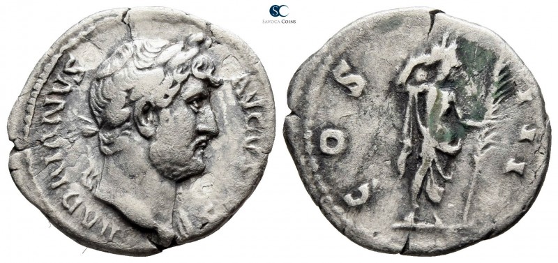 Hadrian AD 117-138. Rome
Denarius AR

19mm., 2,72g.

HADRIANVS AVGV[STVS], ...