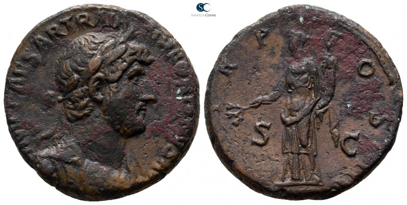 Hadrian AD 117-138. Rome
As Æ

24mm., 10,89g.

[IMP C]AESAR TRAIA[N HADRIAN...