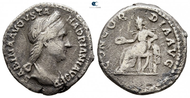 Sabina Augusta AD 128-137. Struck under Hadrian, circa AD 131-135. Rome
Denariu...