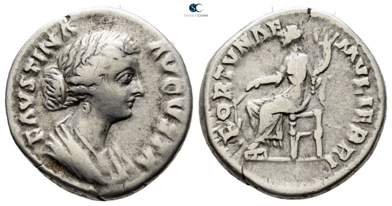 Faustina II AD 147-175. Rome
Denarius AR

17mm., 3,32g.

FAVSTINA AVGVSTA, ...