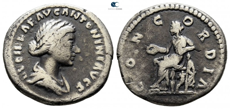 Lucilla AD 164-169. Rome
Denarius AR

18mm., 3,16g.

LVCILLAE AVG ANTONINI ...