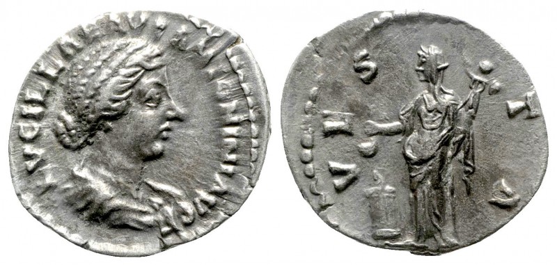 Lucilla AD 164-169. Rome
Denarius AR

19mm., 3,25g.

Draped bust right / Ve...