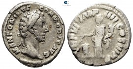 Commodus AD 180-192. Struck AD 181-182. Rome. Denarius AR