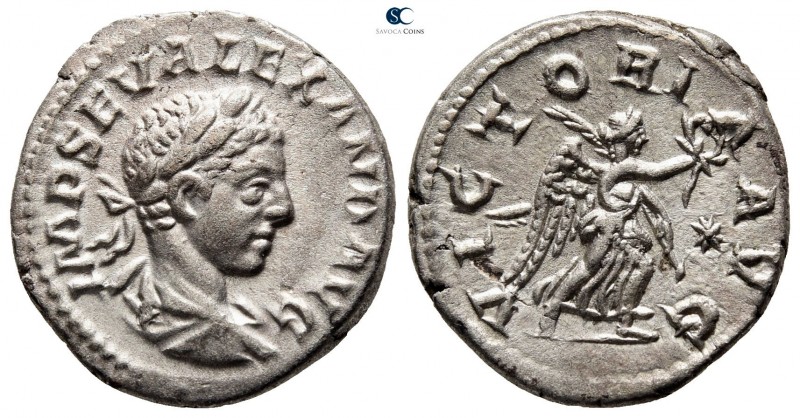 Severus Alexander AD 222-235. Struck AD 222. Antioch
Denarius AR

18mm., 2,93...