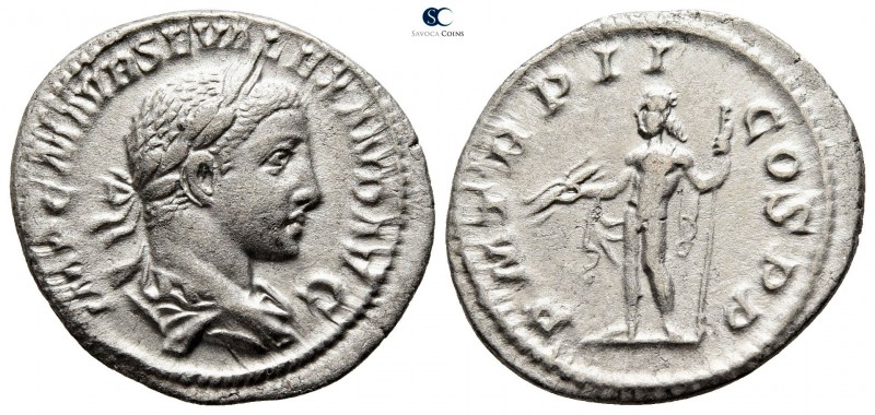 Severus Alexander AD 222-235. Struck AD 223. Rome
Denarius AR

20mm., 2,61g....