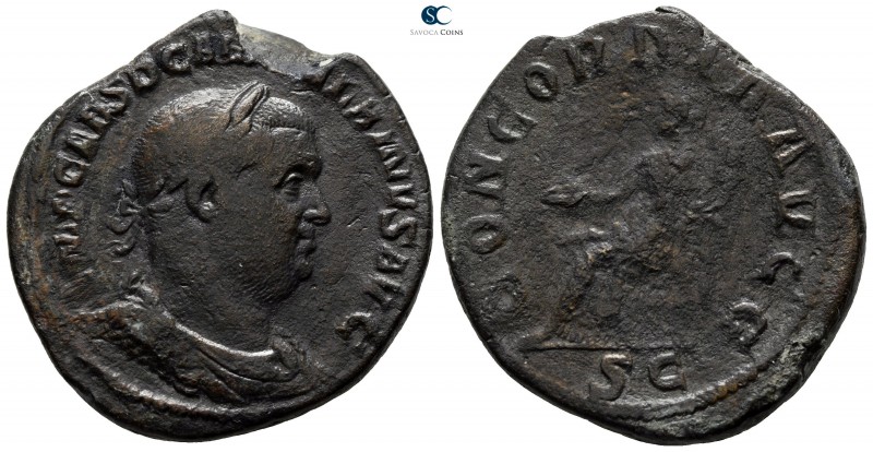 Balbinus AD 238. Rome
Sestertius Æ

31mm., 19,87g.

IMP CAES D CAEL BALBINV...