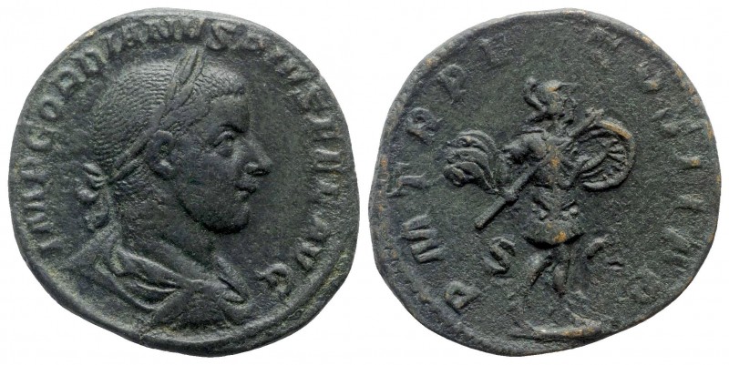 Gordian III. AD 238-244. Rome
Sestertius Æ

31mm., 18,98g.

IMP GORDIANVS P...
