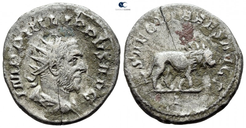 Philip I Arab AD 244-249. Rome
Antoninianus AR

21mm., 4,23g.

IMP PHILIPPV...