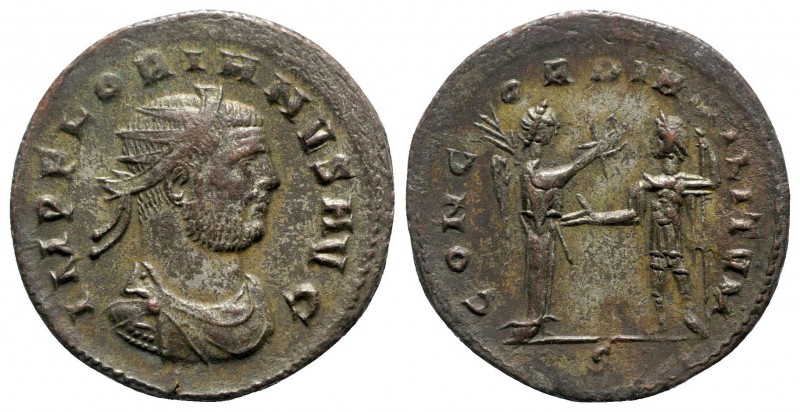 Florianus AD 276. Cyzicus
Antoninianus Æ

22mm., 3,28g.

IMP FLORIANVS AVG,...