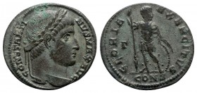 Constantinus I the Great AD 306-337. Struck AD 327. Constantinople. Follis Æ