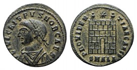 Crispus, as Caesar AD 316-326. Struck AD 326. Alexandria. Follis Æ