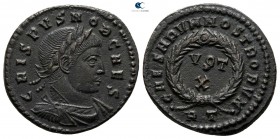 Crispus, as Caesar AD 316-326. Rome. Follis Æ