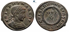 Crispus AD 317-326. Aquileia. Follis Æ