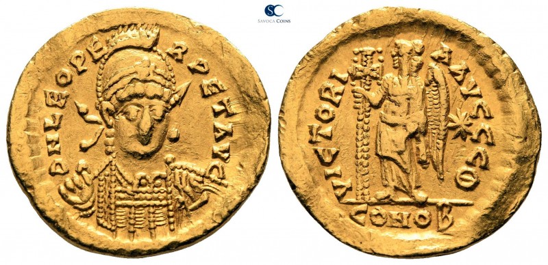 Leo I AD 457-474. Constantinople. 9th officina
Solidus AV

20mm., 4,48g.

D...