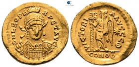 Leo I AD 457-474. Constantinople. 9th officina. Solidus AV