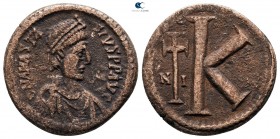 Anastasius I AD 491-518. Nikomedia. Half follis Æ