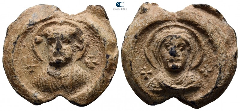 Iconographic Seal. Anonymous circa AD 550-650. 
PB Seal 

23mm., 10,82g.

B...