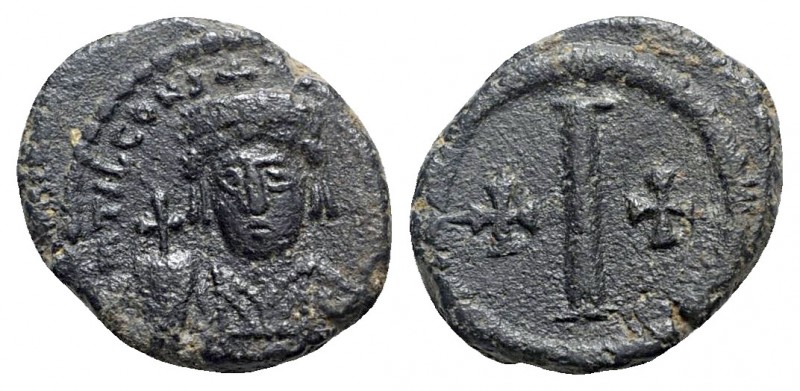 Tiberius II Constantine AD 578-582. Ravenna
Decanummium Æ

17mm., 4,79g.

D...