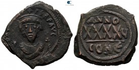 Phocas AD 602-610. Dated RY 5=AD 606/7. Constantinople. 5th officina. Follis Æ