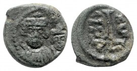 Heraclius AD 610-641. Catania. 10 Nummi Æ