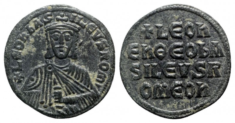 Leo VI the Wise AD 886-912. Constantinople
Follis Æ

25mm., 7,07g.

+ LЄOҺ ...