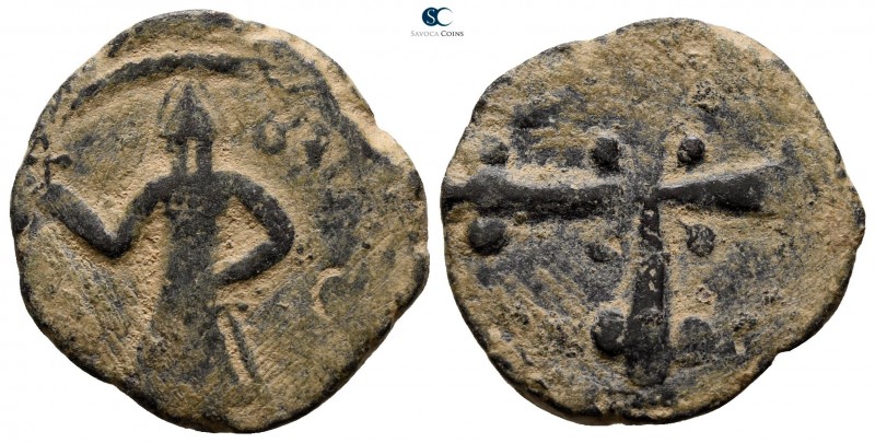 Baldwin II, second reign AD 1108-1118. Edessa
Follis Æ

20mm., 3,40g.

Bald...