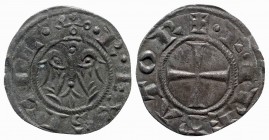 Federico II AD 1197-1250. Sicily, Messina. Denaro BI