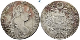 Austria. Günzburg. Holy Roman Empire. Erzherzogtum Österreich (Archduchy of Austria). Maria Theresia. Empress AD 1740-1780. Struck AD 1780. AR Thaler...