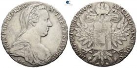 Austria. Günzburg. Holy Roman Empire. Erzherzogtum Österreich (Archduchy of Austria). Maria Theresia. Empress AD 1740-1780. Struck AD 1780. AR Thaler...