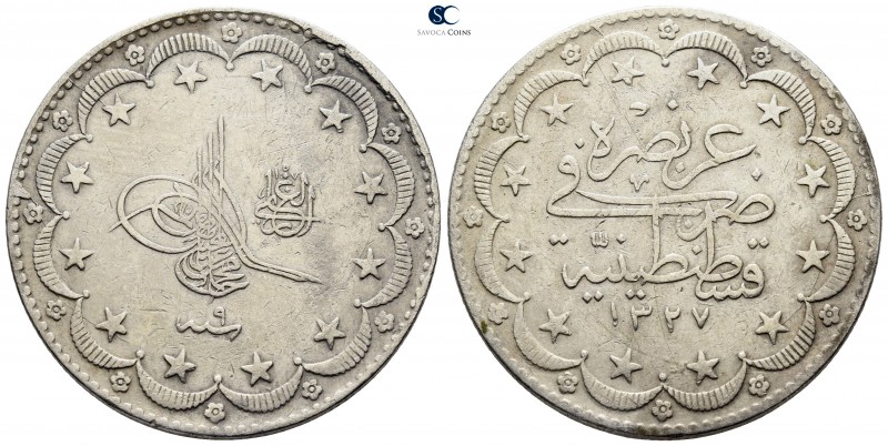 Ottoman Empire. Kostantaniye (Constantinople) mint. Mehmed V Reşad AD 1909-1918....