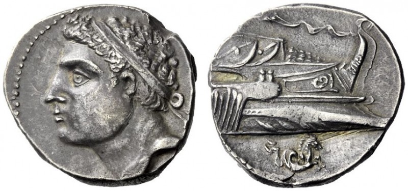 Greek Coins   Iberia, Carthago Nova   Hispano-Carthaginian issues . Dishekel 237...