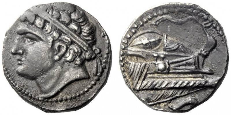 Greek Coins   Iberia, Carthago Nova   Hispano-Carthaginian issues . Shekel 237-2...