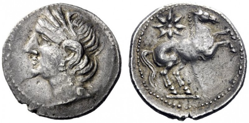 Greek Coins   Iberia, Carthago Nova   Hispano-Carthaginian issues . Shekel circa...