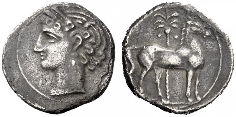 Greek Coins   Iberia, Carthago Nova   Hispano-Carthaginian issues . Shekel circa...
