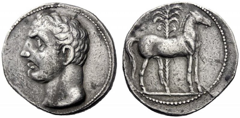 Greek Coins   Iberia, Carthago Nova   Hispano-Carthaginian issues . Trishekel ci...