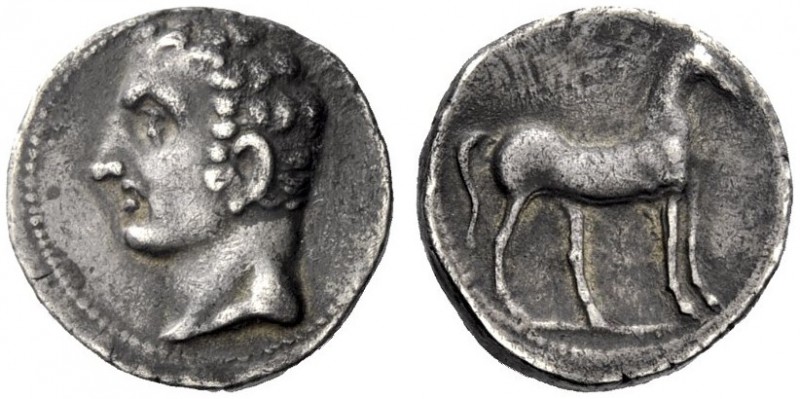 Greek Coins   Iberia, Carthago Nova   Hispano-Carthaginian issues . Half shekel ...