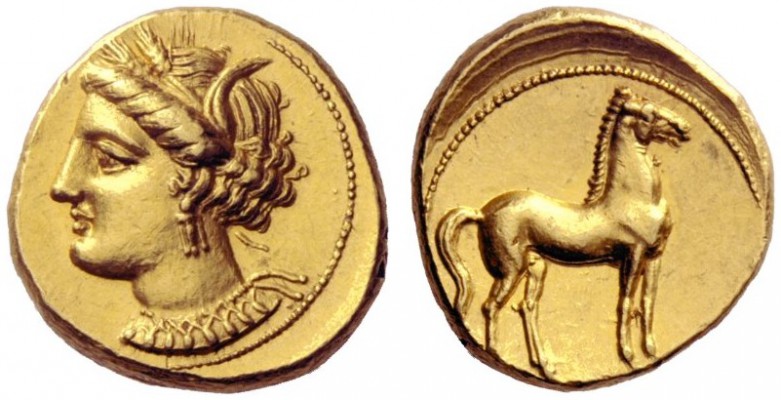 Greek Coins   The Carthaginians in Sicily and in North Africa  Stater, Carthago ...