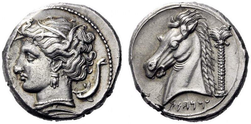 Greek Coins   The Carthaginians in Sicily and in North Africa  Tetradrachm, unce...