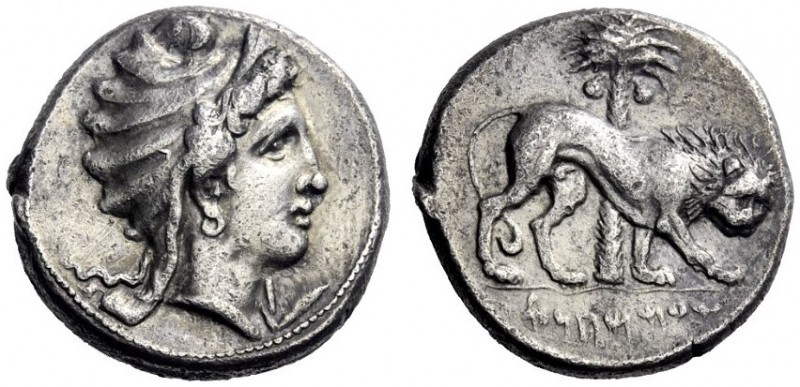 Greek Coins   The Carthaginians in Sicily and in North Africa  Tetradrachm, unce...