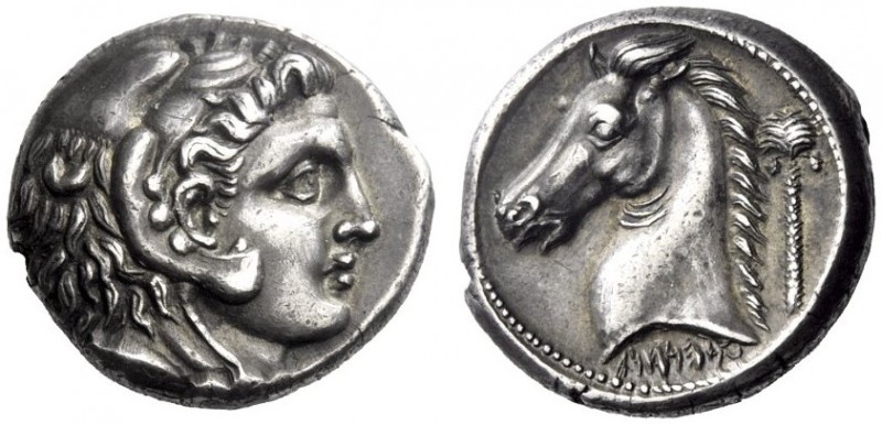 Greek Coins   The Carthaginians in Sicily and in North Africa  Tetradrachm, unce...