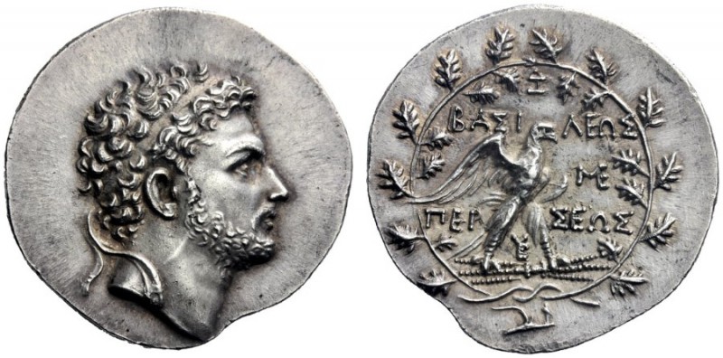 Greek Coins   Perseus, 178 – 168  Tetradrachm, Pella or Amphipolis 178-171, AR 1...