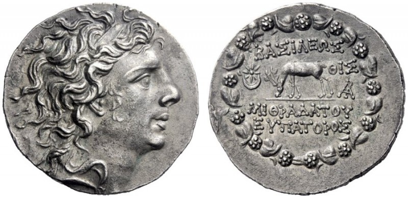 Greek Coins   Kings of Pontus, Mithradates VI Eupator, 120 – 63  Tetradrachm 79-...