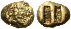 Greek Coins   Samos  Samian-Euboic stater circa 600-570, El 17.43 g. Irregular surface. Rev. Two rectangular incuse punches. Barron, Samos, p. 15 and ...