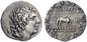 Greek Coins   Ariarathes IX, 101 – 87  Tetradrachm, year 213 (85/84 BC), AR 16.44 g. Diademed head r. Rev. BASILEWS ARIARAQOU / EUSEBOUS / FILOPATOROS...
