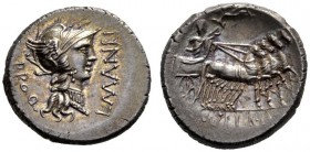 Roman Republican Coins   L. Cornelius Sulla Imperator with L. Manlius Torquatus Proquaestor. Denarius, mint moving with Sulla 82, AR 3.93 g. L·MANLI –...